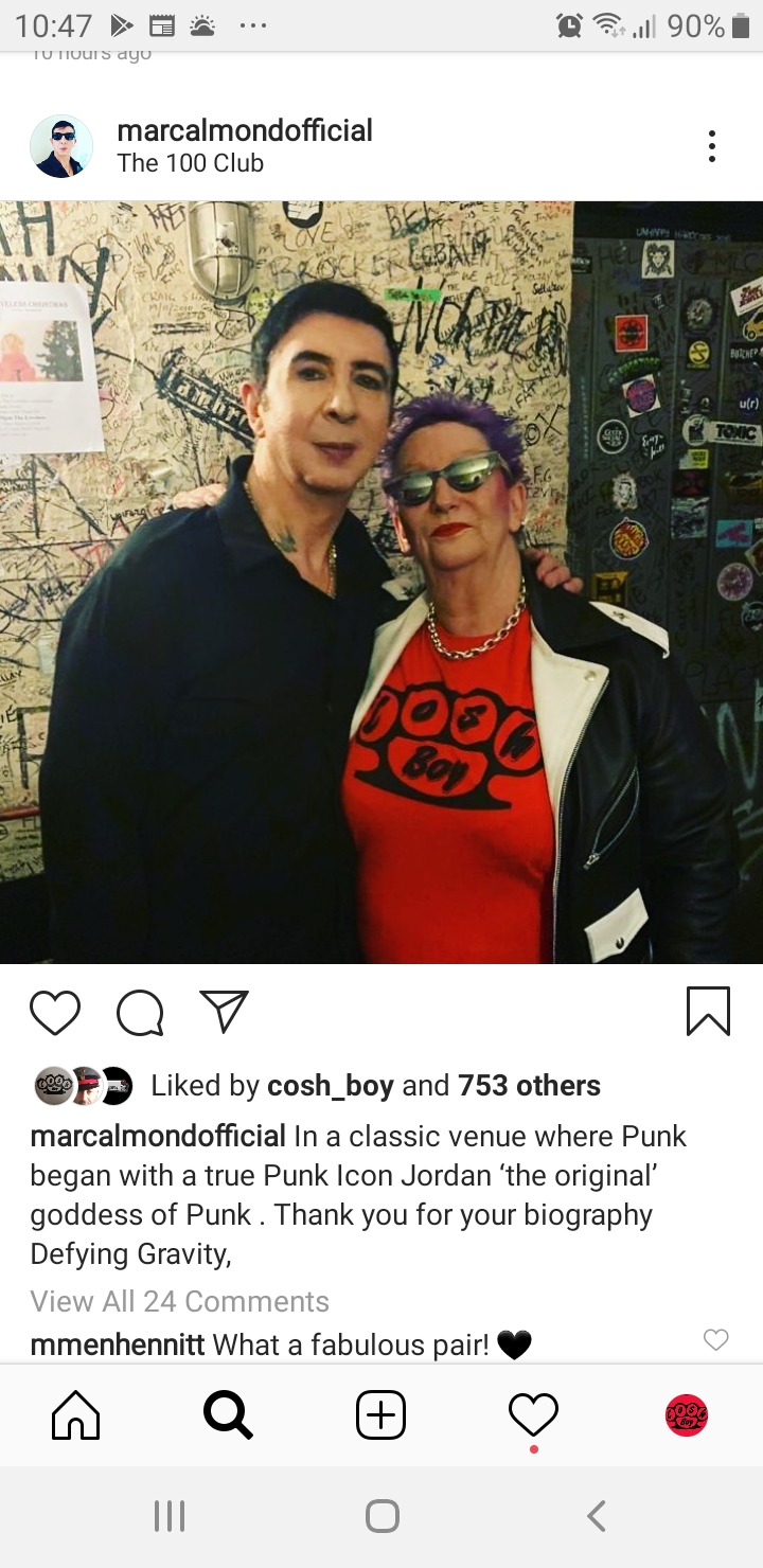Marc Almond and Jordan Mooney..