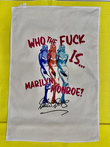 Tea Towel Who The Fuck?