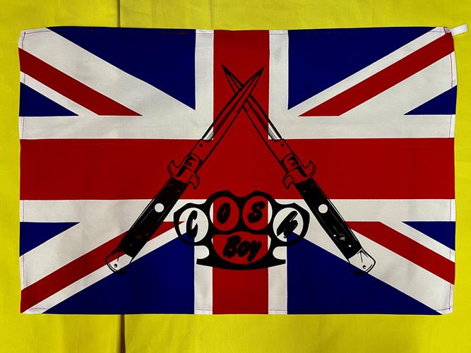 Tea Towel Union Jack Knives & Knuckle 