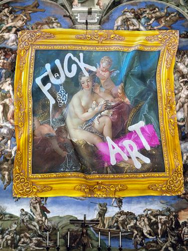 Fuck Art 100% Silk Scarf